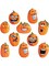 10 Piece Mini Wacky Jack-O-Lantern Halloween Cutouts Party Decorations